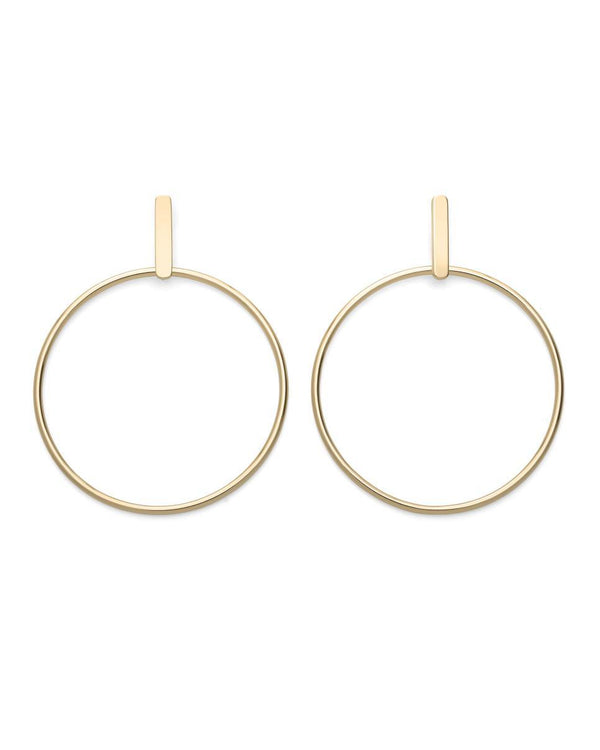Boucles d'oreilles Rosefield Iggy Anneaux Barre Gold JHBEG-J071 - PRECIOVS