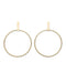 Boucles d'oreilles Rosefield Iggy Anneaux Barre Gold JHBEG-J071 - PRECIOVS