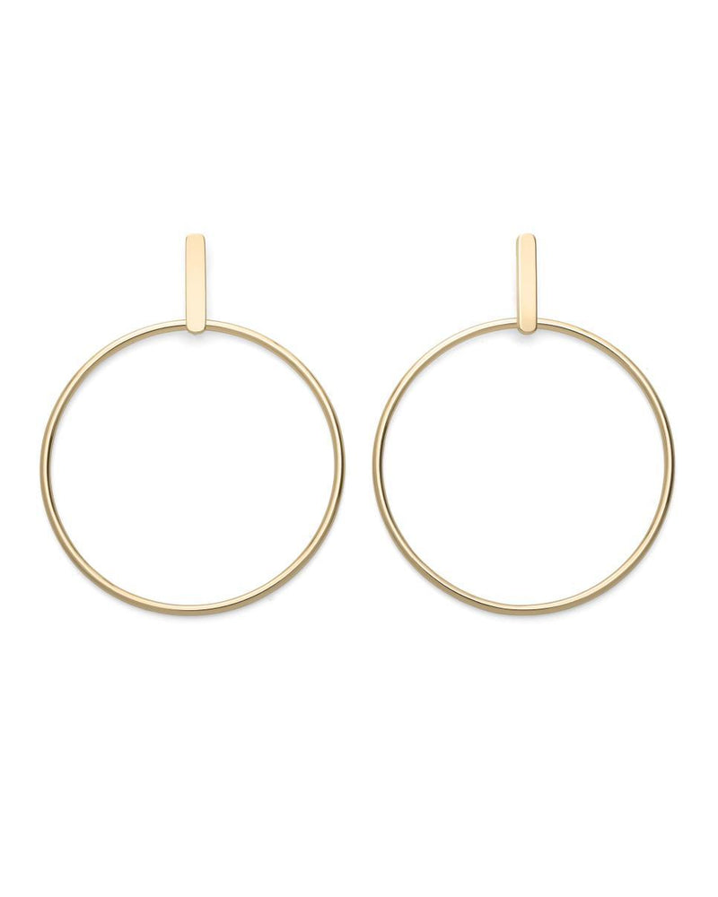 Boucles d'oreilles Rosefield Iggy Anneaux Barre Gold JHBEG-J071 - PRECIOVS