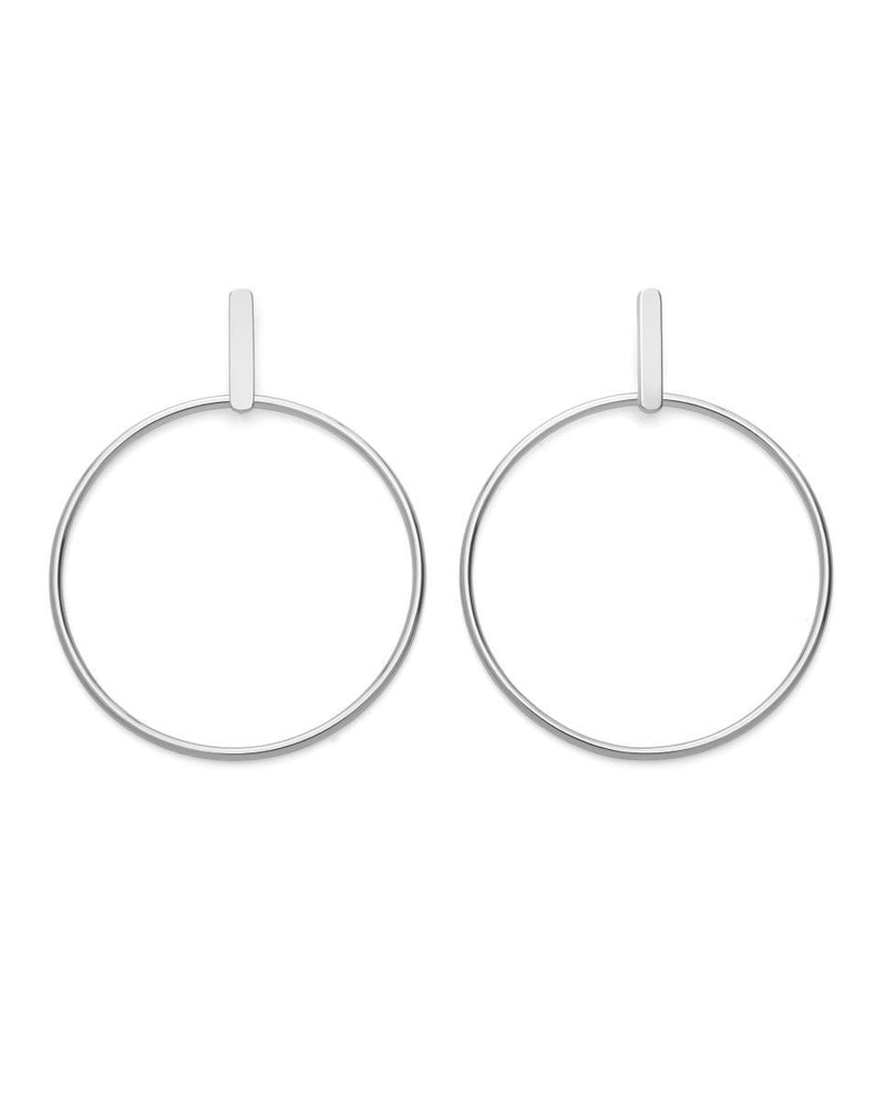 Boucles d'oreilles Rosefield Iggy Anneaux Barre Silver JHBES-J073 - PRECIOVS