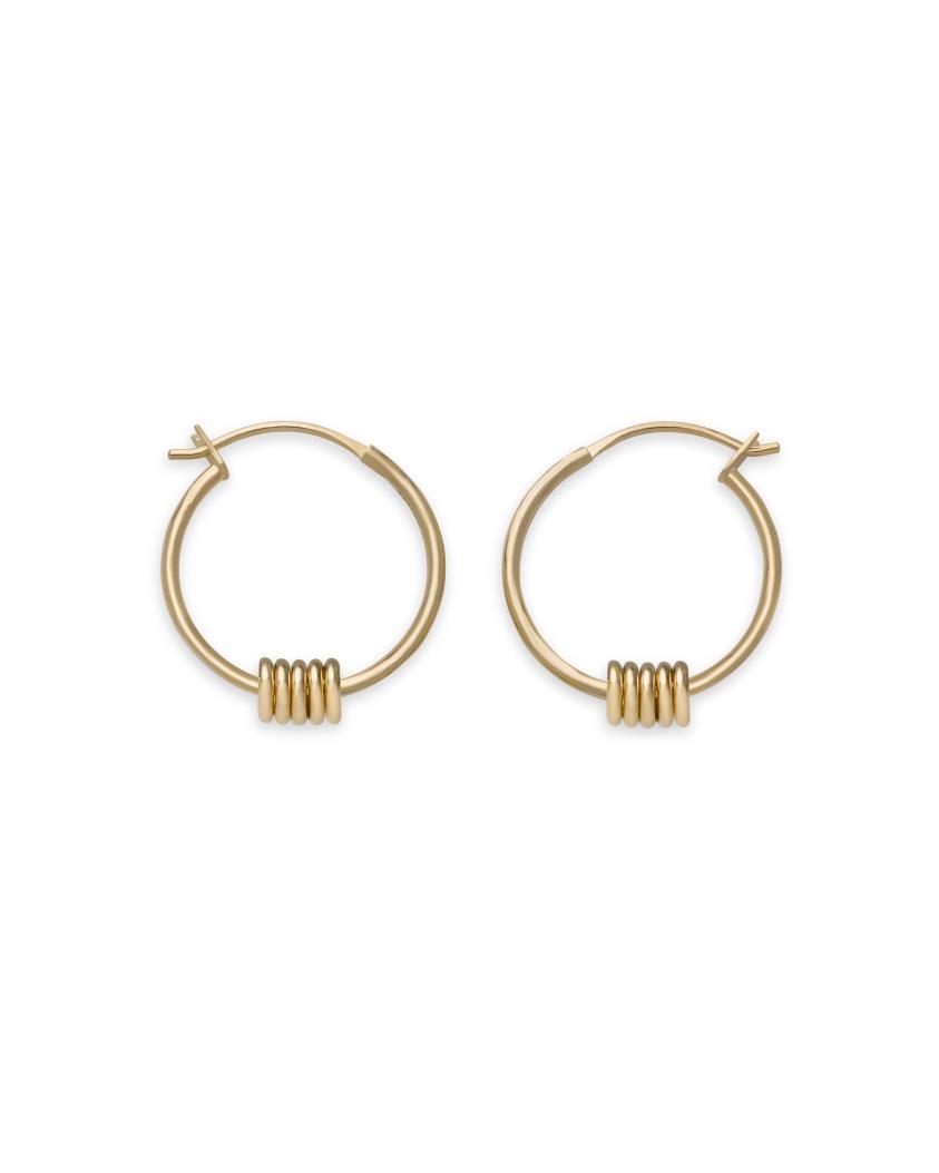 Boucles d'oreilles Rosefield Iggy Anneaux Multiples Petits Gold JMHSG-J066 - PRECIOVS
