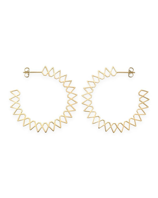 Boucles d'oreilles Rosefield Iggy Anneaux Spike Gold JSPHG-J063 - PRECIOVS