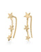 Boucles d'oreilles Rosefield Iggy Puces Triple Star Gold JTSSG-J061 - PRECIOVS