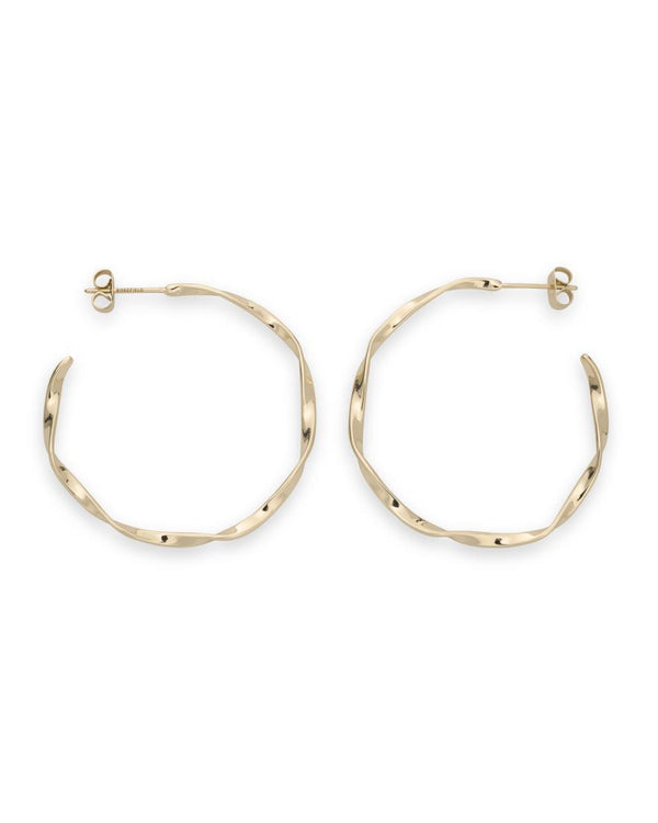 Boucles d'oreilles Rosefield Iggy Anneaux Torsadés Gold JTWHG-J093 - PRECIOVS