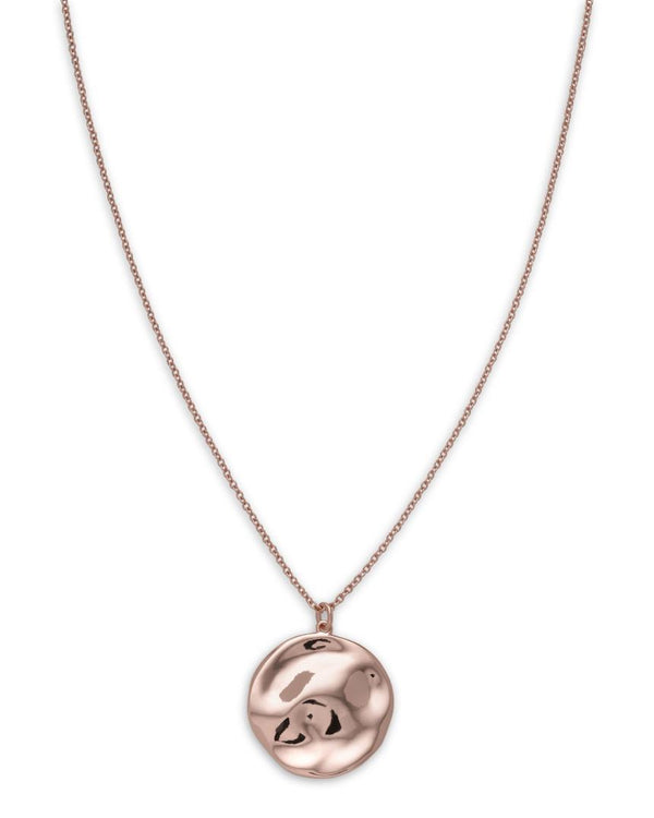 Collier Rosefield Iggy avec médaillon à relief Rosegold JTXCR-J079 - PRECIOVS