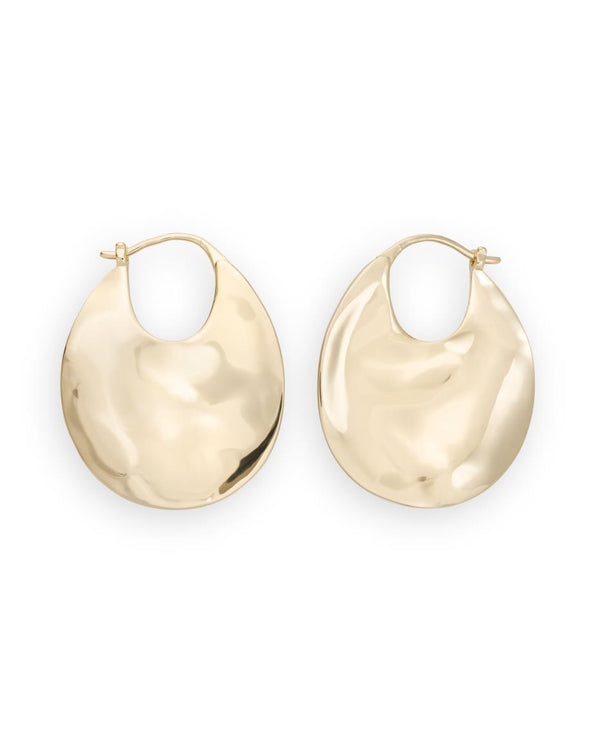 Boucles d'oreilles Rosefield Iggy Anneaux à relief Gold JTXHG-J090 - PRECIOVS