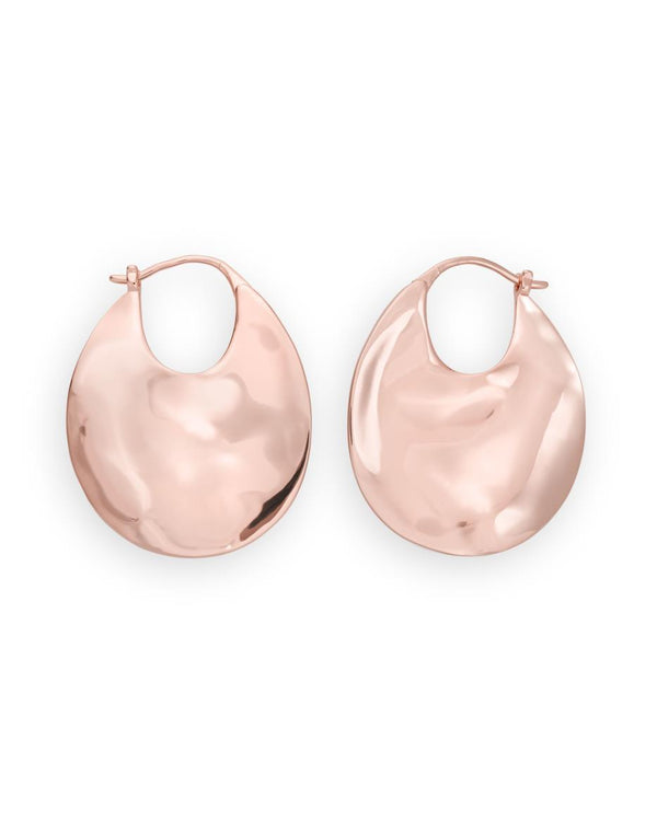 Boucles d'oreilles Rosefield Iggy Anneaux à relief Rosegold JTXHR-J091 - PRECIOVS