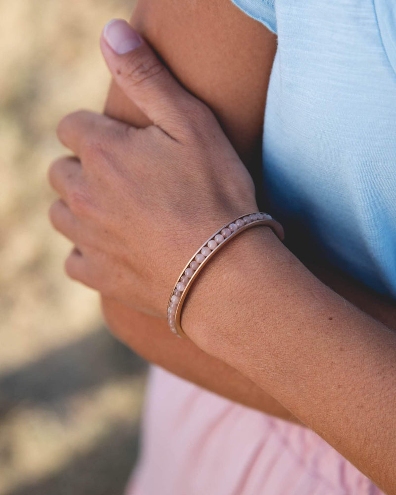 Bracelet Didyma par Gemini Larissa Pink en pierres de soleil - PRECIOVS
