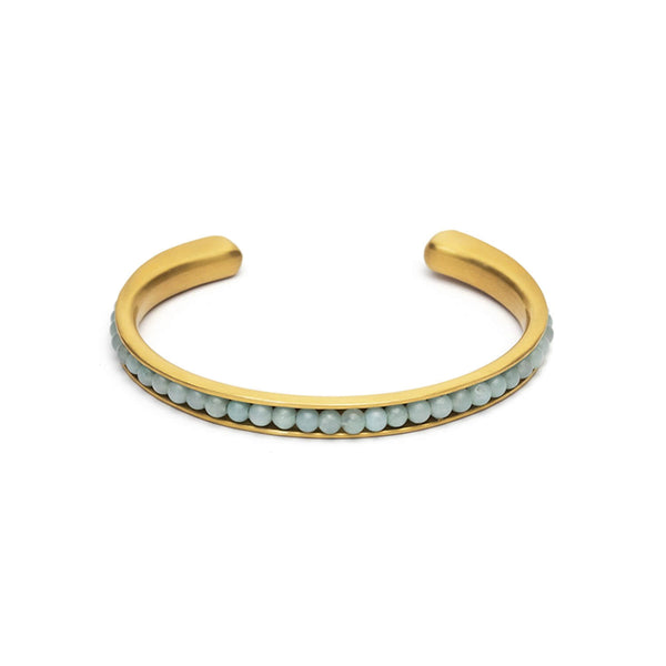 Bracelet Didyma par Gemini Larissa Turquoise en pierres naturelles amazonite - PRECIOVS