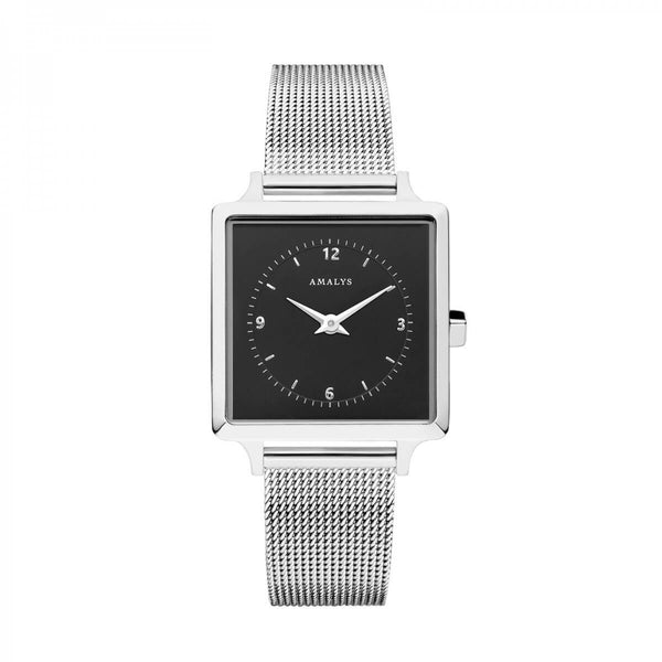 Montre Amalys Léa Silver/Black Mesh - PRECIOVS