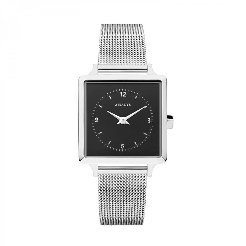 Montre Amalys Léa Silver/Black Mesh - PRECIOVS