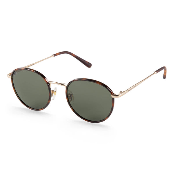 Lunettes de soleil Kapten & Son London Gold Tortoise Green - PRECIOVS