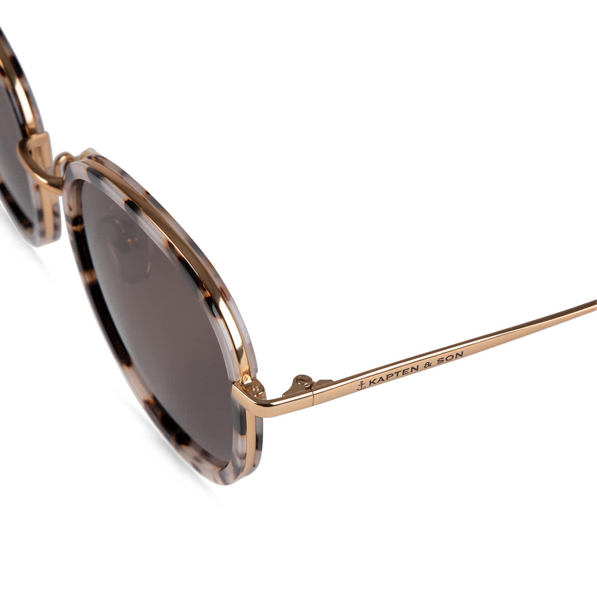 Lunettes de Soleil Kapten & Son Amsterdam Large Mineral Tortoise Brown - PRECIOVS