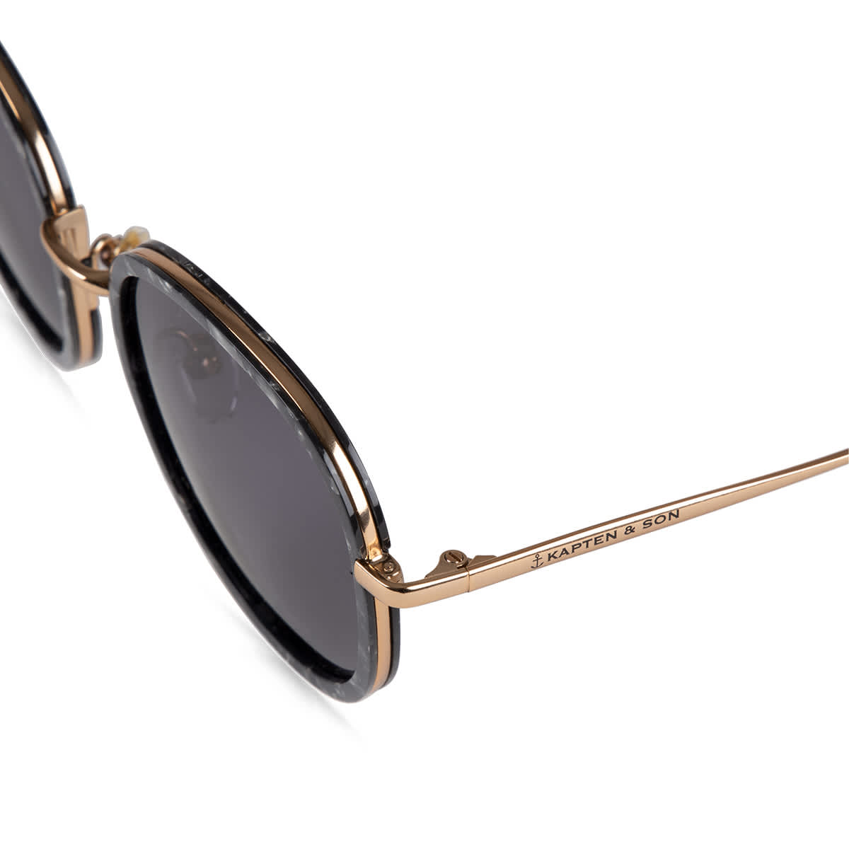 Lunettes de Soleil Kapten & Son Amsterdam Large Pearl Black - PRECIOVS