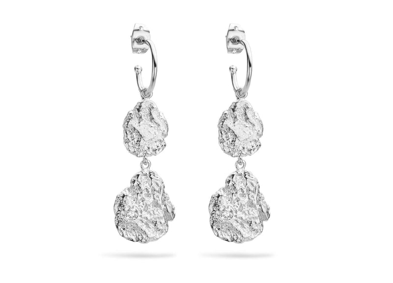 Boucles d'oreilles MYA BAY Double pépite d'or BO-77.S - PRECIOVS