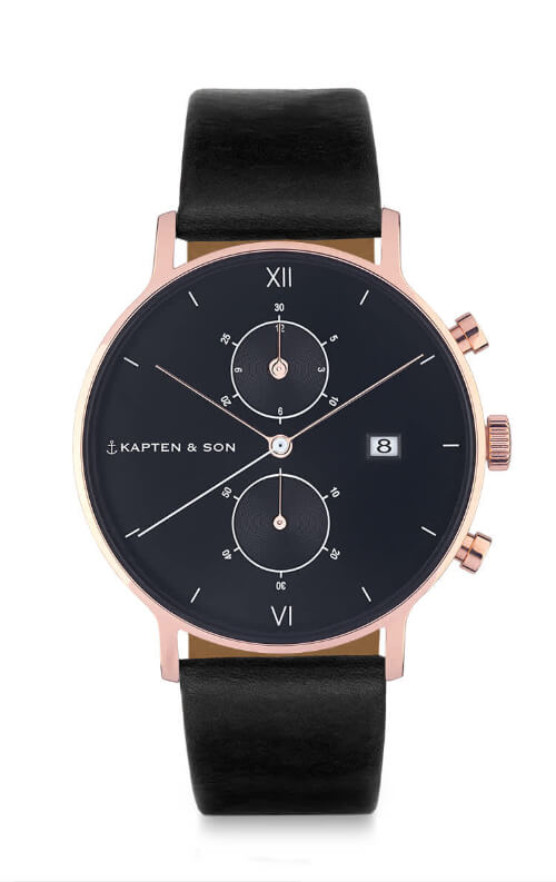 Montre Kapten & Son Chrono All Black - PRECIOVS