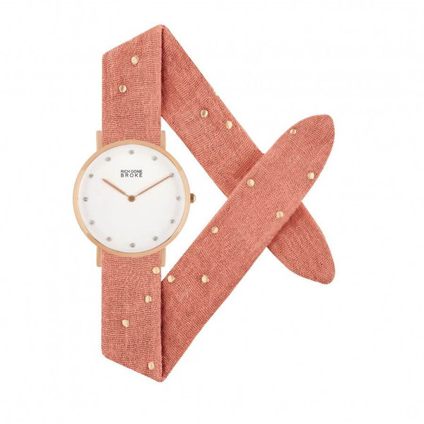 Montre RICH GONE BROKE Rose Gold Marcel Diamond Pinkly Nailed - PRECIOVS