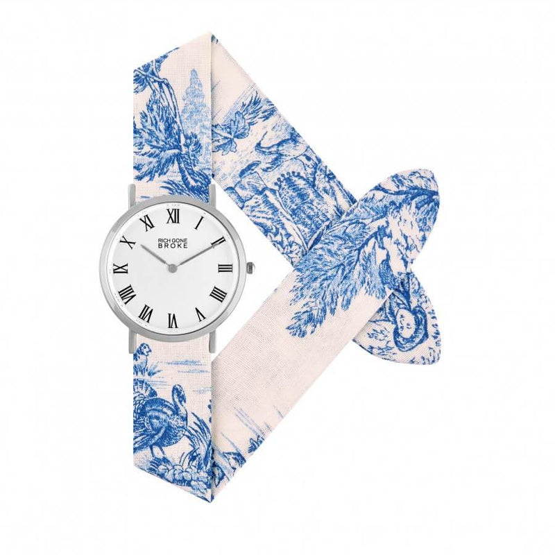 Montre RICH GONE BROKE Silver Marcel Blue Jouy - PRECIOVS