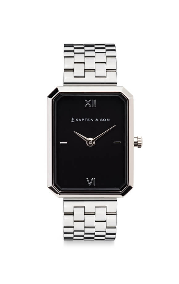 Montre Kapten & Son Grace Silver Black Steel - PRECIOVS