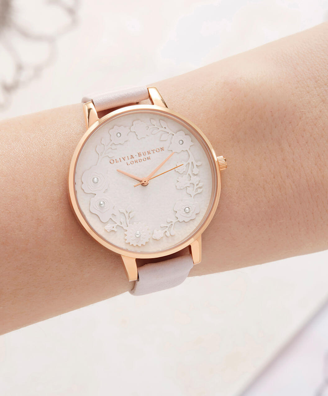 Montre Olivia Burton Artisan Dial Blossom & Rose Gold OB16AR01 - PRECIOVS