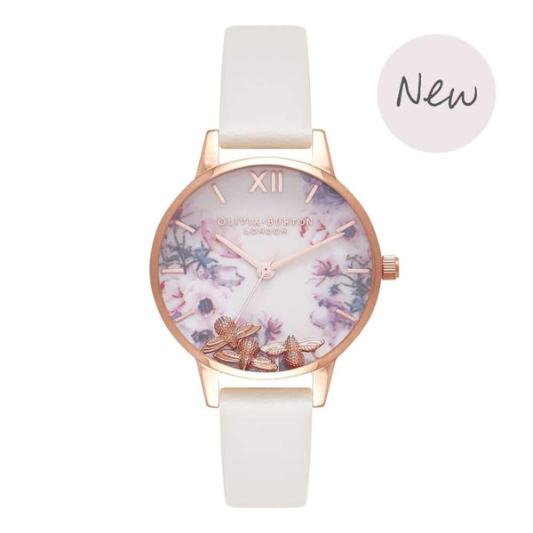 Montre Olivia Burton Busy Bees Nude & Rose Gold OB16CH13 - PRECIOVS