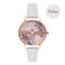 Montre Olivia Burton EMBROIDERED DIAL BLUSH & ROSE GOLD OB16EM06 - PRECIOVS