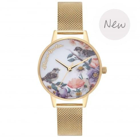 Montre Olivia Burton English Garden Gold Mesh OB16ER12 - PRECIOVS
