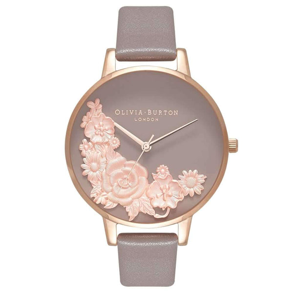 Montre Olivia Burton Floral Bouquet London Grey & Rose Gold OB16FS99 - PRECIOVS