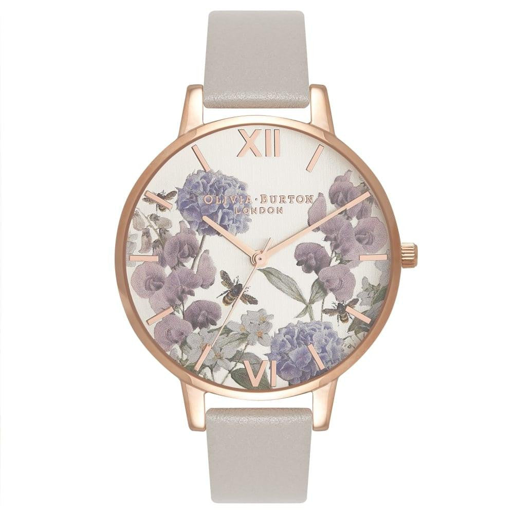 Montre Olivia Burton Parlour Bee Blooms Gris Or Rose OB16PL30 - PRECIOVS