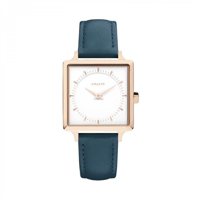 Montre Amalys Olivia Rose Gold/White Bleu pétrole - PRECIOVS