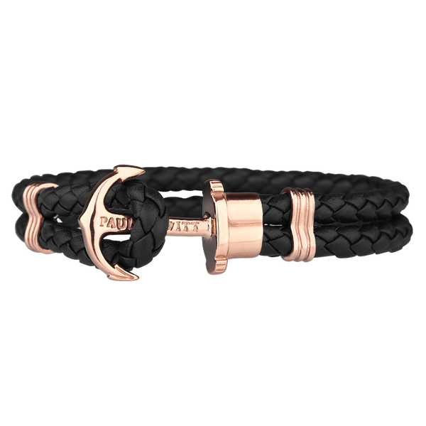 Bracelet Paul Hewitt Ancre PHREP IP Or Rosé Noir - PRECIOVS