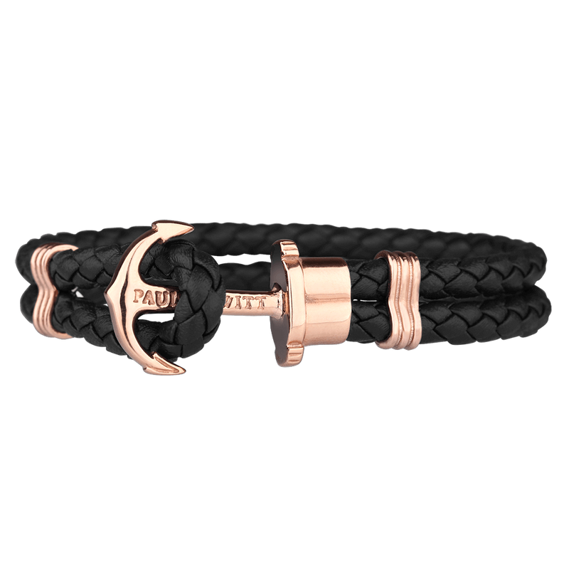Bracelet Paul Hewitt Ancre PHREP IP Or Rosé Noir - PRECIOVS