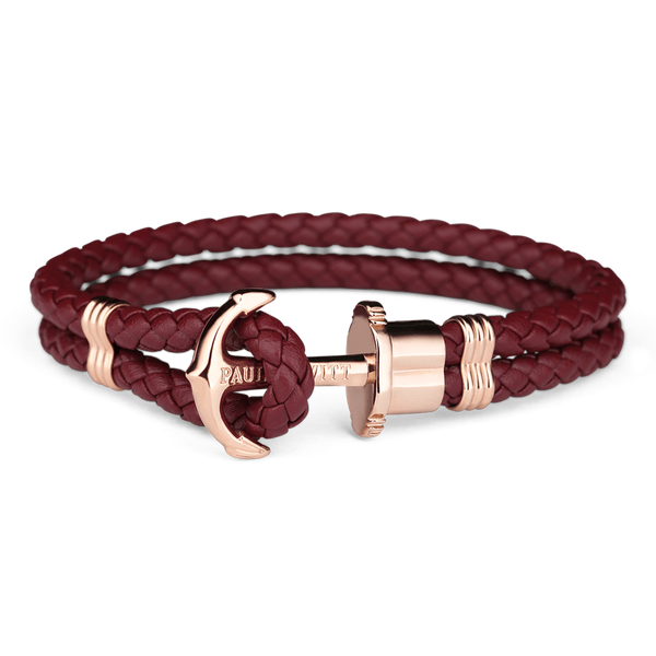 Bracelet Paul Hewitt Ancre PHREP IP Or Rosé Dark Berry - PRECIOVS