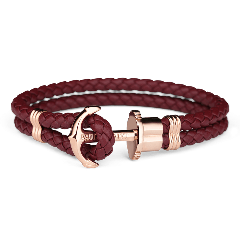 Bracelet Paul Hewitt Ancre PHREP IP Or Rosé Dark Berry - PRECIOVS