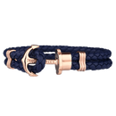 Bracelet Paul Hewitt Ancre PHREP IP Or Rosé Bleu Marine - PRECIOVS