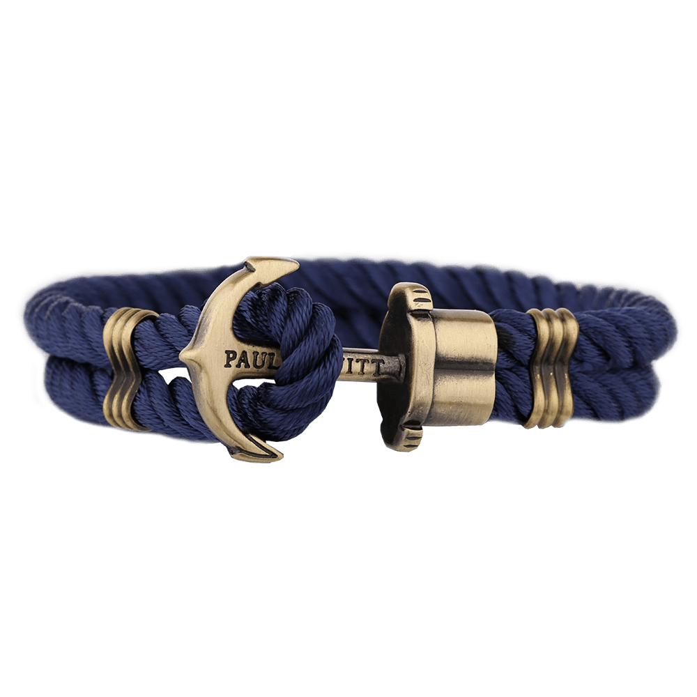 Bracelet Paul Hewitt Ancre PHREP Laiton Nylon Bleu Marine - PRECIOVS