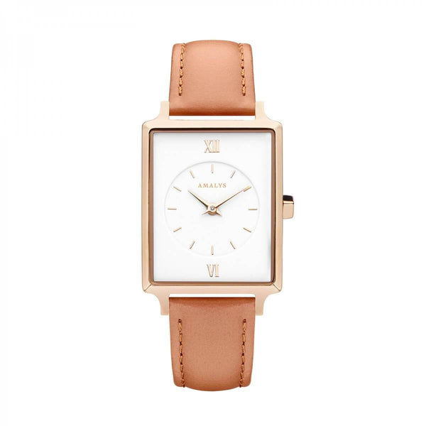 Montre Amalys Poppy Rose Gold/White peach - PRECIOVS