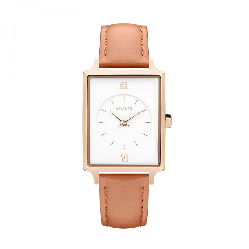 Montre Amalys Poppy Rose Gold/White peach - PRECIOVS