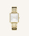 Montre Rosefield THE BOXY Blanc Sunray Acier Or Jaune Q041 - PRECIOVS