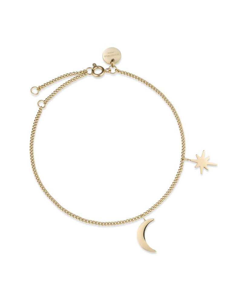 Bracelet Rosefield The Lois Moon and Star Or Jaune J234 - PRECIOVS