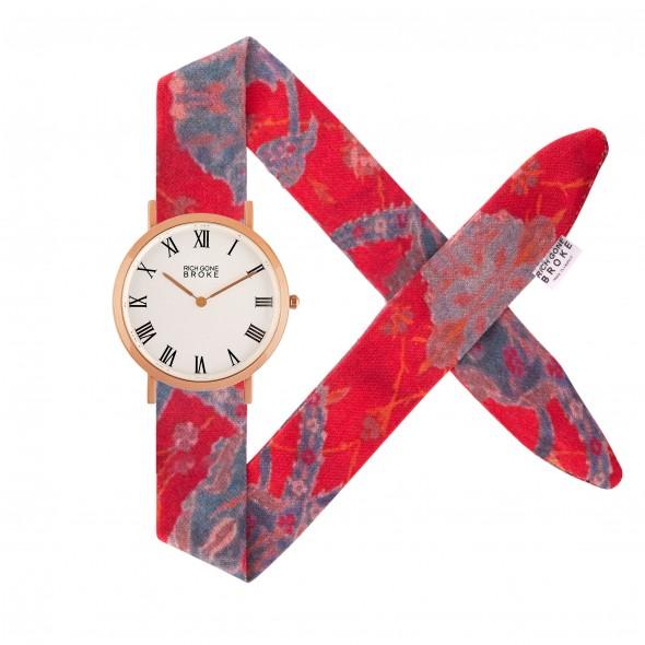 Montre RICH GONE BROKE Rose Gold Marcel Poppy Paisley - PRECIOVS