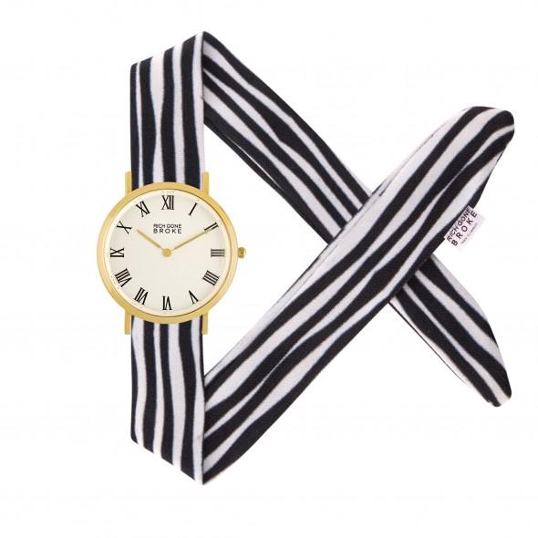 Montre RICH GONE BROKE Gold Marcel Sailor Stripes - PRECIOVS