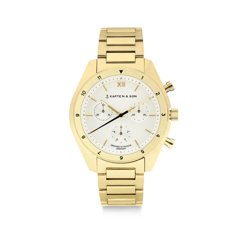 Montre Kapten & Son Rise Small Gold Steel - PRECIOVS