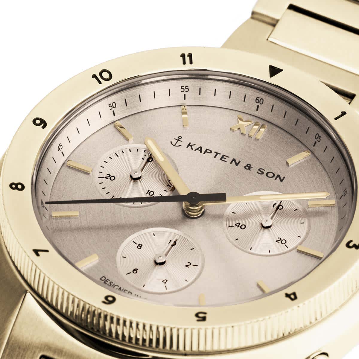 Montre Kapten & Son Rise Small Light Gold Cream Steel - PRECIOVS