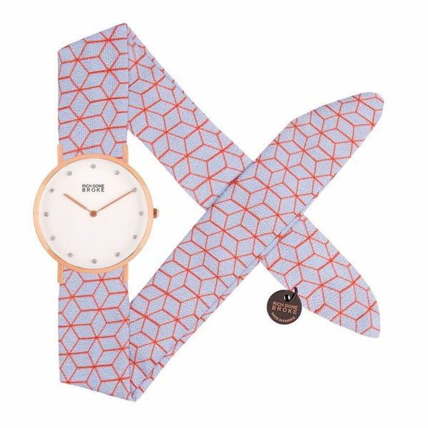 Montre RICH GONE BROKE Rose Gold Marcel Diamond Pastel Graphic - PRECIOVS