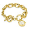 Montre Rosefield The Oval Charm Chain Blanc Or OV13 - PRECIOVS