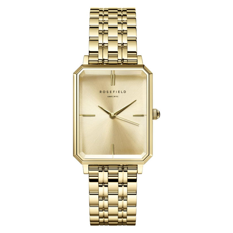 Montre Rosefield The Octagon Champagne Steel Gold O65 - PRECIOVS