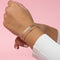 Bracelet Oozoo Jewellery or rose avec chaîne motif V SB-1008 - PRECIOVS