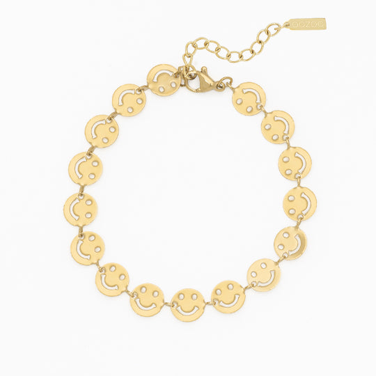 Bracelet Oozoo Jewellery or avec smileys SB-1010 - PRECIOVS