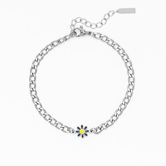 Bracelet Oozoo Jewellery argent avec charm fleur SB-1021 - PRECIOVS